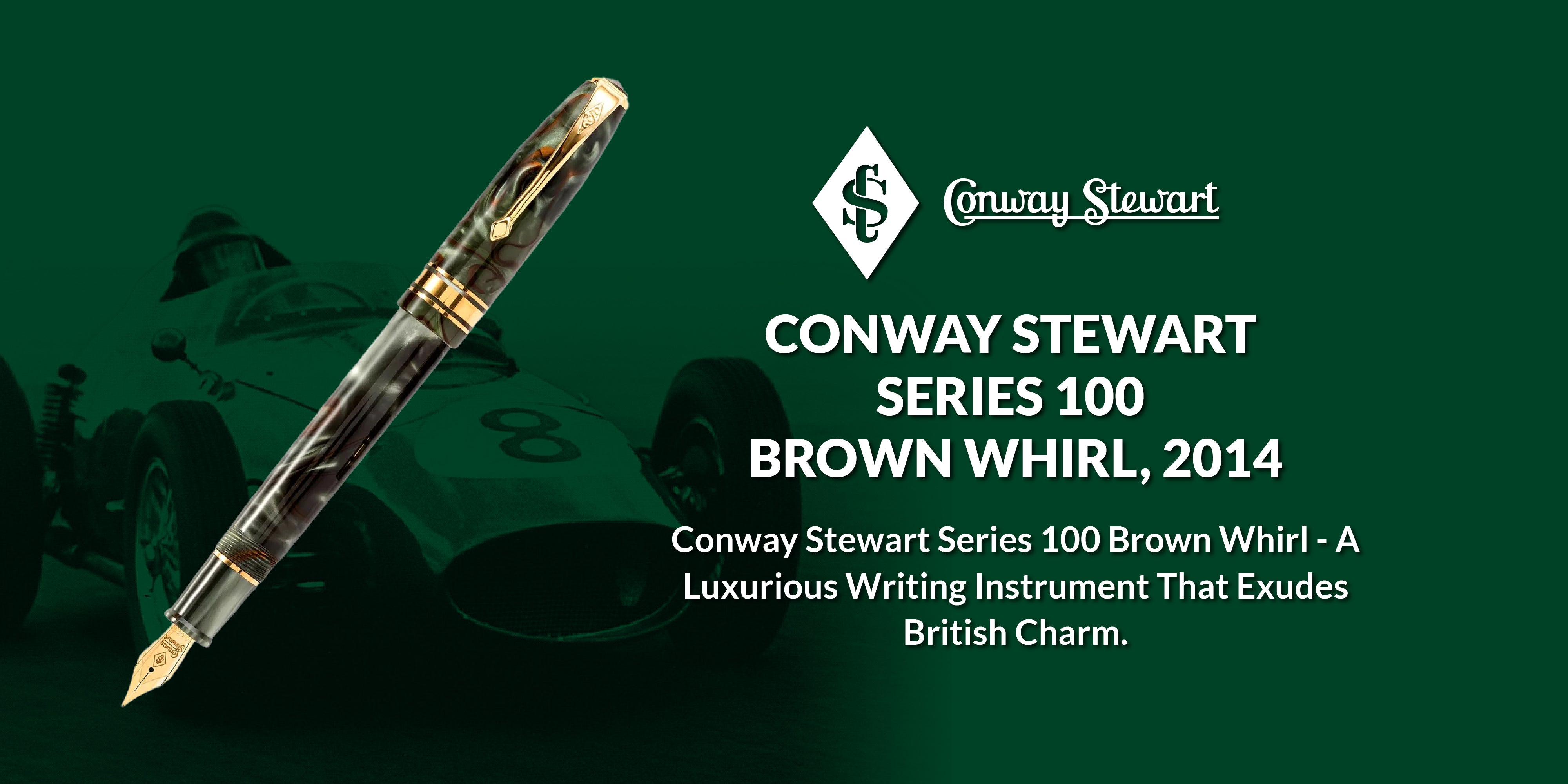 Conway Stewart Series 100 Brown Whirl, 2014